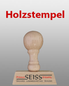 Holzstempel bei Pokale-Seiss in Kassel