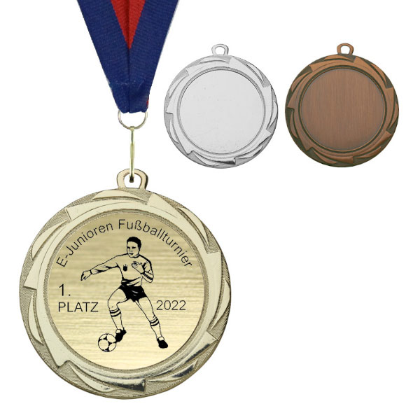 Medaille 706006 70mm Durchmesser gold silber bronze